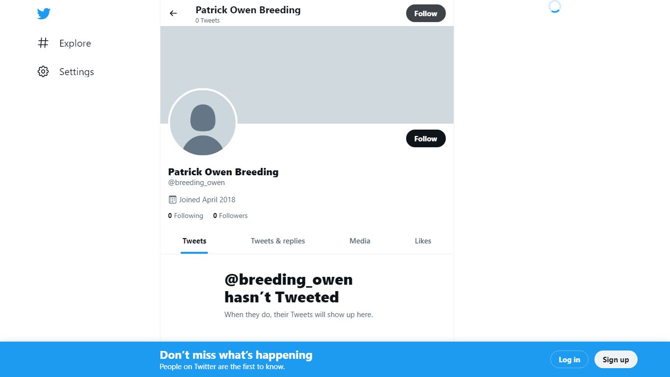 Patrick Owen Breeding (@breeding_owen) / Twitter